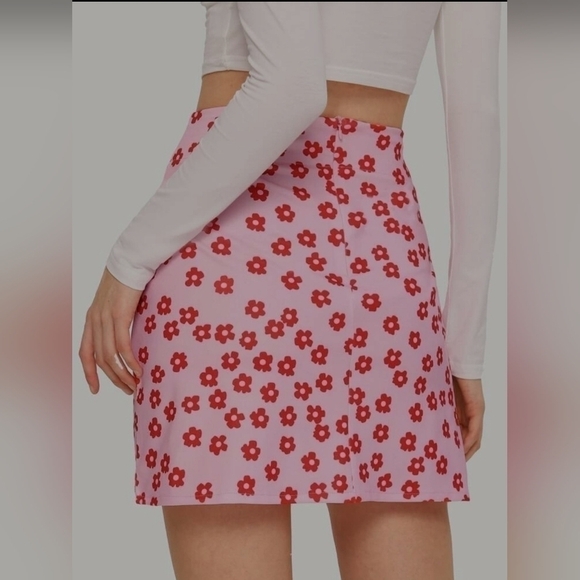 NWT CIDER Floral Mini Skirt L - Picture 3 of 9